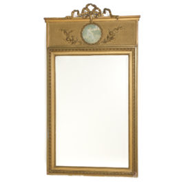 French Louis XVI-Style Gilt Trumeau FA-1148