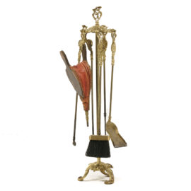 French Louis XV fireplace tools C-GP
