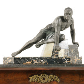 French Art Deco Sculpture ‘Sur la Piste’ by Jean de Roncourt FB-1711