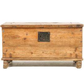 French 19th-Century Pine Coffer FB-1185