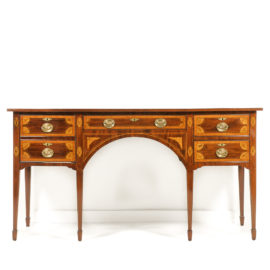 Highly Inlaid English Georgian Sideboard C-PK