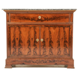 French Flame Mahogany Fitted Cabinet FB-1154