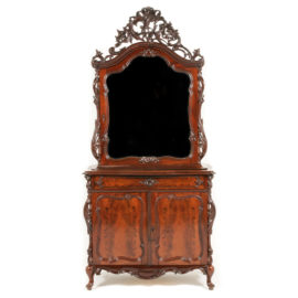 Highly Carved Mahogany Cabinet NL-13