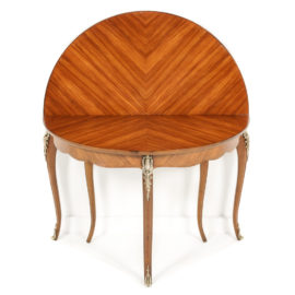 French Demi-Lune ‘Flip-Top’ Dining Table FB-1097