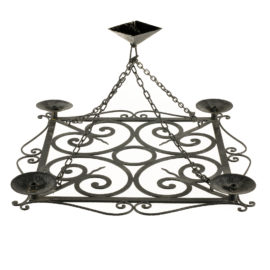 French Wrought Iron Chandelier FB-1187