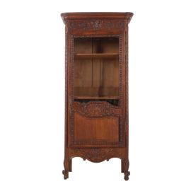 French Carved Oak Bonnetiere FC-1092