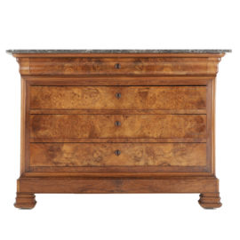French Burl Walnut Commode FC-1229
