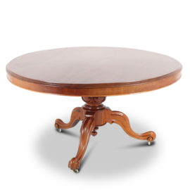 19th Century Solid Mahogany Round Table C-PO