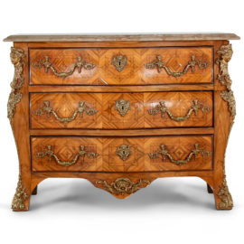 French Louis XV-Style Bombe Commode FD-1321