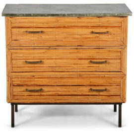 French Vintage ‘Bamboo’ Chest C-ML
