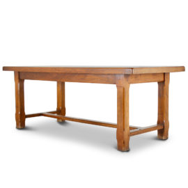 Solid Plank Oak Trestle Table FE-1364