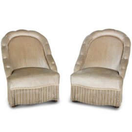 Pair Smaller French Chairs FE-1376