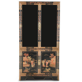 Chinese Black Lacquered Cabinet