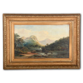 Victorian Oil on Canvas Landscape C-PD