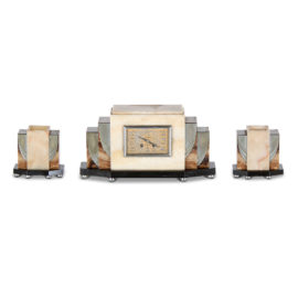 French Art Deco Clock Set FD-1301