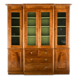 19th Century Mahogany Breakfront Bookcase FE-1400