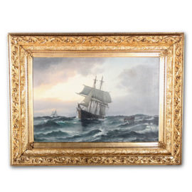 Large Seascape Oil on Canvas C-BM