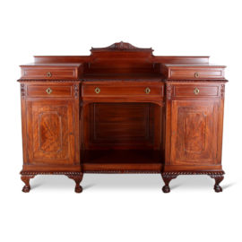 Solid Mahogany Chippendale Sideboard C-KA