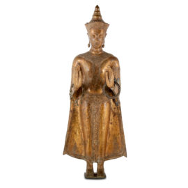 Gilt Bronze Thai Buddha FF-1470