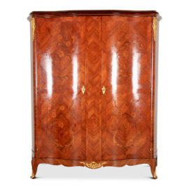 Marquetry Two-Door Armoire Made In France FF-1548