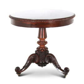 FF-1465 Rosewood Occasional Table from Paris. C.1880.
