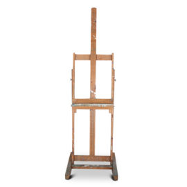 French Artists Easel from Paris with Original Paint Circa 1950 FJ-100