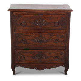 French Carved Oak 3-Drawer Commode FG-1491A