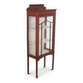 Small Inlaid Mahogany Display Cabinet FG-1473