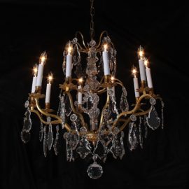 19th Century French Birdcage Chandelier FH-1367