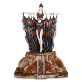 “Demétre Chiparus” Semiramis’ Art Deco Reproduction Bronze Figure 20550