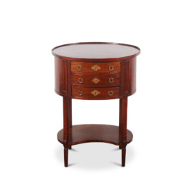 French Oval Side Table FH-1641B