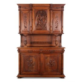 French Walnut Henri II-Style Buffet FH-1675
