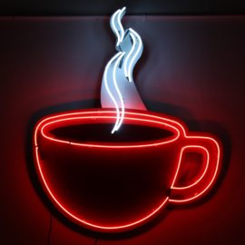 Neon Coffee Cup Sign 20599