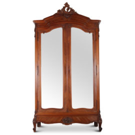 French Louis XV Carved Two-Door Armoire FI-1847A