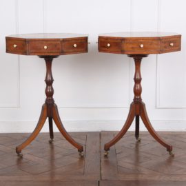 Pair English Georgian Revival Side Tables C-GD