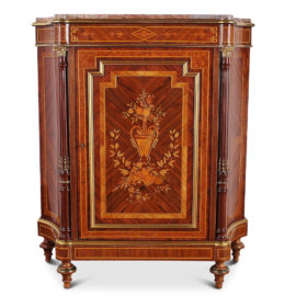 French Napoleon III Marquetry Cabinet FJ-1911