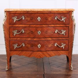 French Louis XV Bombe Commode FJ-1844