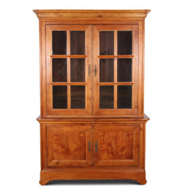 French Cherry Buffet ‘Deux Corps’ or Bookcase FK-2017