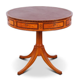 Highly Inlaid Satinwood Drum Table FK-2006B