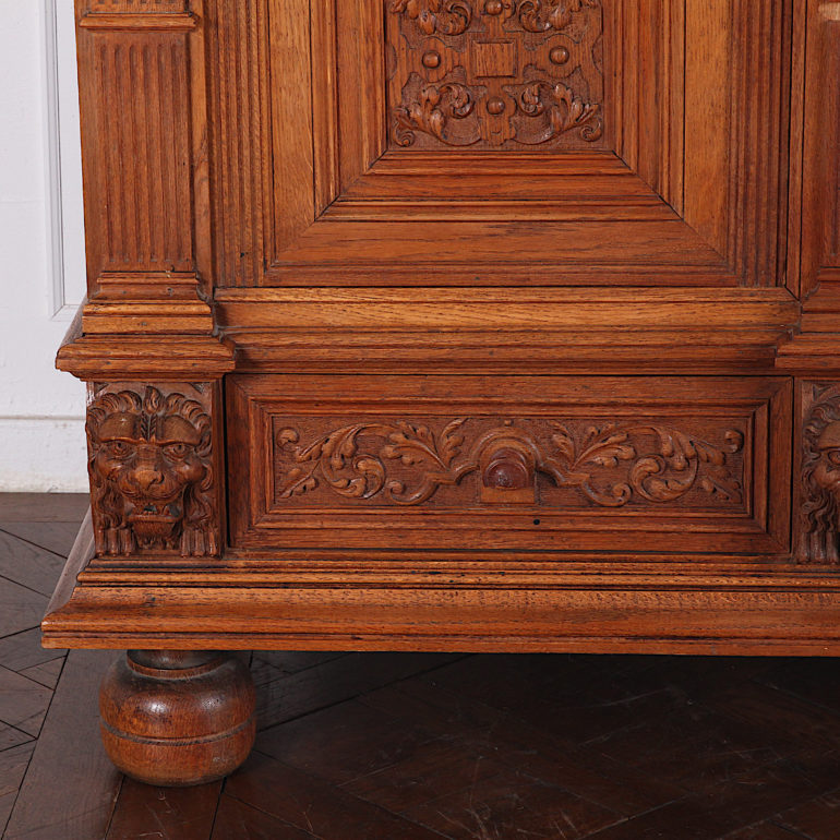 Highly Carved Oak Renaissance Revival Cabinet FL-2118 ...