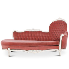 Vintage Highly Carved Victorian Style ‘Chaise Longue’ C-ZR