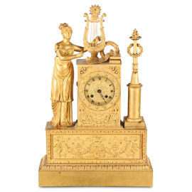 Fine Gilt Bronze French Clock C.1820-1830