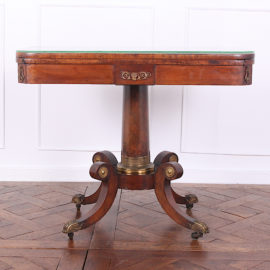English Regency Mahogany Fold-Over Games Table C-RK 1