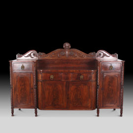 Scottish ‘William IV’ Flame Mahogany Sideboard C-GD