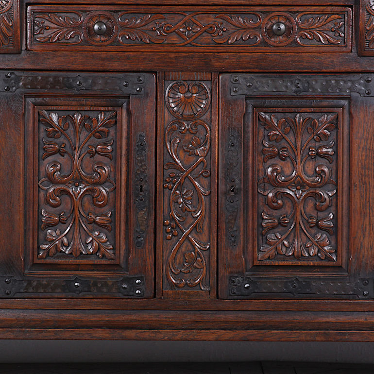 Heavily Carved Impressive Oak Buffet FM-2249A | Antique Warehouse