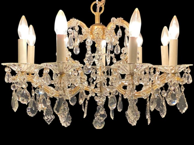 Antique Czech Crystal Chandelier C-BM | Antique Warehouse