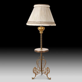 Buy Royal Brass Antique Floor Lamp - Standing Lamp 5 Ft Height with 12  Inches Lamp Shade - Off White Online - Ikiru